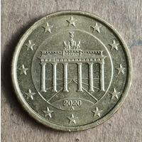Германия 10 евроцентов 2020 г., Отметка мд: "А" - Берлин, KM# 254
