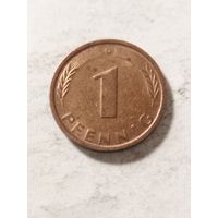Германия 1 пфенинг 1987 D
