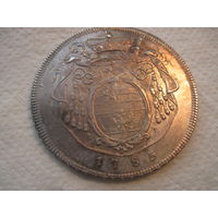 Австрия Зальцбург великолепный по состоянию талер 1785 г графа Иеронимуса фон Коллоредо (1772-1803) UNC-MS патина