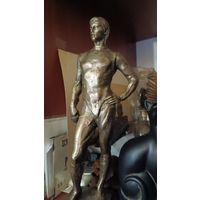 Скульптура "Фехтовальщик - шпажист", силумин,  литье  -33 см.