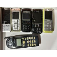 Телефон Nokia винтаж в коллекцию 6 шт одним лотом Читайте описание Уточняйте наличие до выкупа лота!!!
