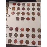 Лист информационный для монет 1 копейка 1855 - 1880 г.