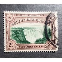 Марка Южная Родезия 1932 год Водопад