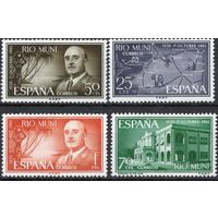 Испанская колония Рио Муни 1961. Франко. 4 марки Mi 21-24