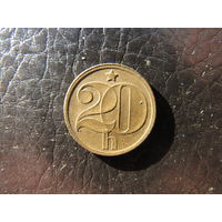 ЧССР. 20 геллеров. 1973. С 20 копеек. Распродажа коллекции. Смотрите другие лоты.