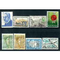Бельгия - 1963 - 7 полных серий - 8 марок - гашёные, у марки 1313 немного повреждён уголок [Mi 1300, 1309, 1310, 1311-1312, 1313, 1314, 1319]. #2-Be-56-KS-1