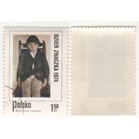Польша 1974-10 2338 марка из серии День печати, дети в польской живописи 1,50zl Девочка на стуле k-109 (a1-10 ТОРГ/ВАША ЦЕНА