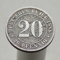Германия 20 пфеннигов 1888 А