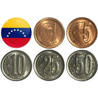 Венесуэла набор монет (5 шт), 2009-2012 [UNC]