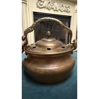 Винтажный медный ароматизатор/кашпо со львами. Лот 5