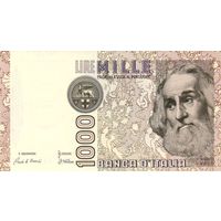 Италия 1000 лир образца 1982 года UNC p109a