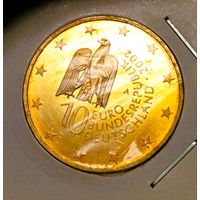 10 евро 2002 "Берлинский музей", покрыта золотом! смотрите также другие мои лоты!