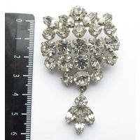 Все лоты с рубля.Большая винтажная брошь,Чехословакия.