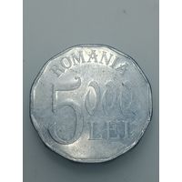 Румыния 5000 леев 2002 года .