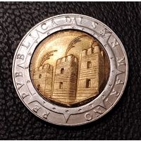 500 лир 1992 г. Сан-Марино. С 1 рубля. Смотрите другие мои лоты с 1 рубля.