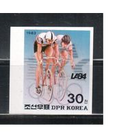 КНДР-1983(Мих.2411В) , ** , Спорт, Велоспорт , Велосипеды, бзц