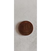 Филиппины 10 сентимо 2017