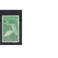 США-1947, (Мих.564),  * , Нац. парки, Цапля (одиночка)