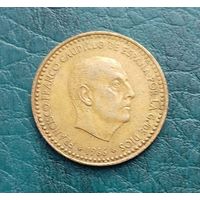 Испания, 1 песета 1966 г