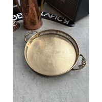 Поднос латунь