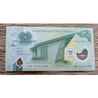 Werty71 Папуа-Новая Гвинея 2 кина 2013 UNC Банкнота 40 лет банку