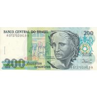 Бразилия 200 крузейро 1990 (UNC)