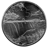 Республика Зимбабве. 5 золотых (ZIG) 2024. Unc