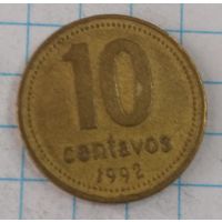 10 сентаво 1992 Аргентина