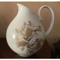 Кувшин Ваза Колокольчики белый фарфор позолота Розенталь Rosenthal Германия винтаж