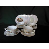 Чайная тройка Чехословакия Франция 60-ые  гг