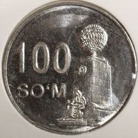 Узбекистан 100 сом 2018 год