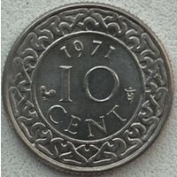 Суринам 10 центов 1971 г.