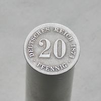 Германия 20 пфеннигов 1874 F