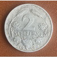 Монета 2 шиллинга. 1946 год, Австрия.