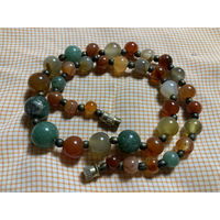 Бусы СССР Уральские самоцветы 36 см