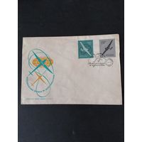 Польша 1958 КПД с полной серией марок "Чемпионат мира по планерному спорту" (спецгашение) Mi.1058-1059 каталог 1.20 евро