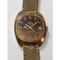 Часы механические позолоченные CORNAVIN .  AU 10  .  Швейцария - СССР . Противоударные . Не частые !!! С рубля .