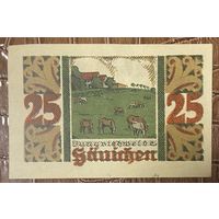 Нотгельд , 25 пфеннигов, Ахим , 1921 год. Веймарская республика