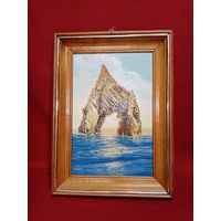 С рубля без мц. картина 2003г. "Золотые ворота Кора Дас". м. ф. Яковлева С.Н. 27х38см.