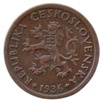 ЧЕХОСЛОВАЦКАЯ РЕСПУБЛИКА. 10 ГЕЛЛЕРОВ 1936