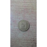 Израиль, 5 агорот 1988, "40 лет Независимости".