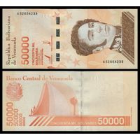 Венесуэла 50000 боливаров образца 2019 года UNC pw111(1)