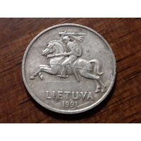 Литва 5 центов 1991