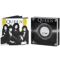 Серебряная монета Великобритании "Легенды музыки. Группа "Queen".,