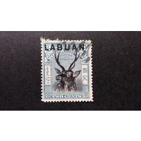 Великобритания. Лабуан\449с\  1900г Фауна  олень зубц.14.5