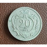 20 геллеров 1911 Австро-Венгрия