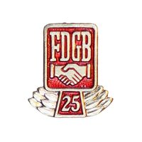 ГДР. 25 лет FDGB Объединения свободных немецких профсоюзов. 1971