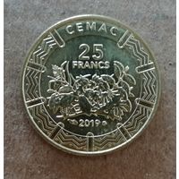 Центральная Африка (BEAC) 25 франков, 2019 г., KM# 20