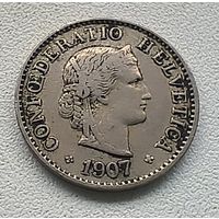 Швейцария 5 раппенов, 1907  3-5-32