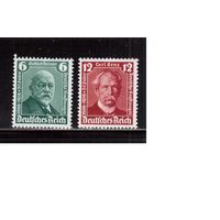 Германия(Рейх)-1936,(Мих.604-605)  **,  Личности, Даймлер и Бенц (полная серия)